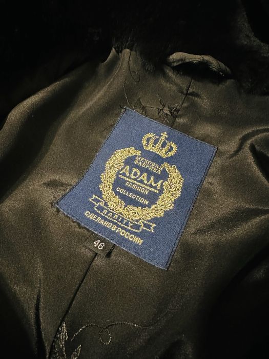 Мутоновая шуба с капюшоном