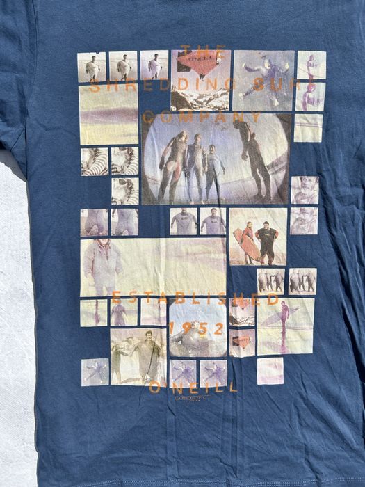 Tricou O'Neill albastru print mare surfboard marimea L