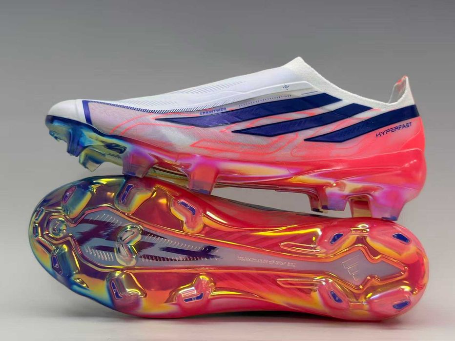 Ghete Fotbal F50 Hyperfast Elite Laceless FG Chaos vs Control