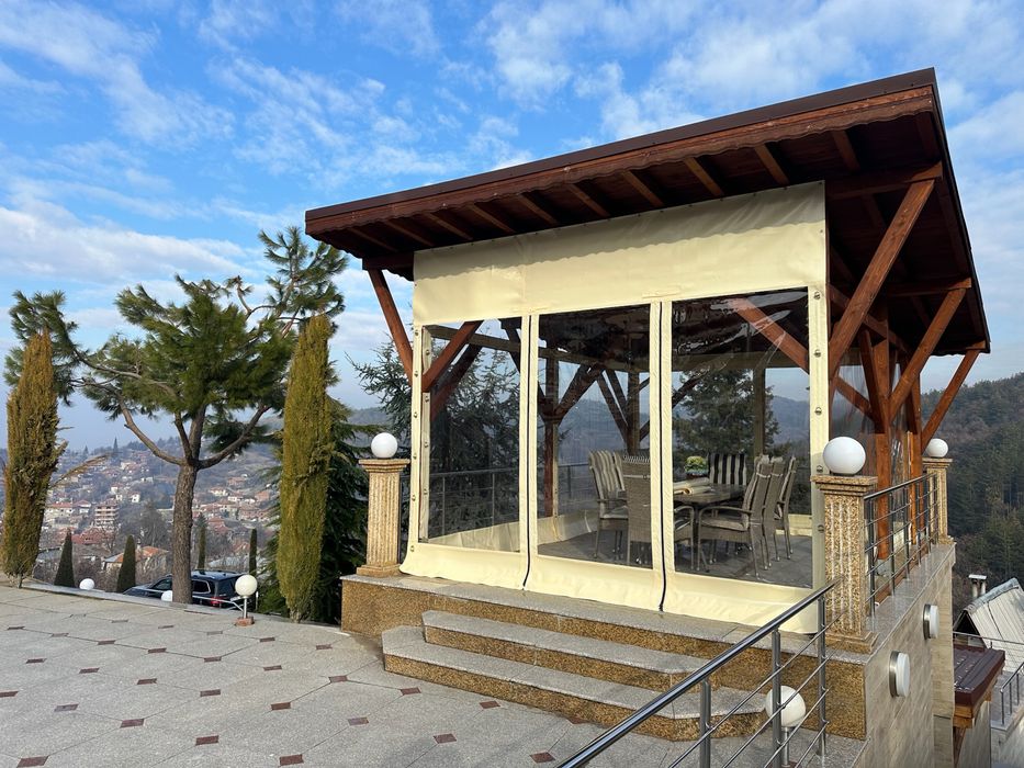 Ветроупорни завеси PVC кристал винил прегради найлон сенници тенти