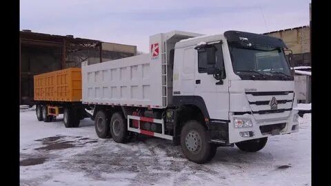 Самосвал с прицепом. Доставка и перевозка любого груза.