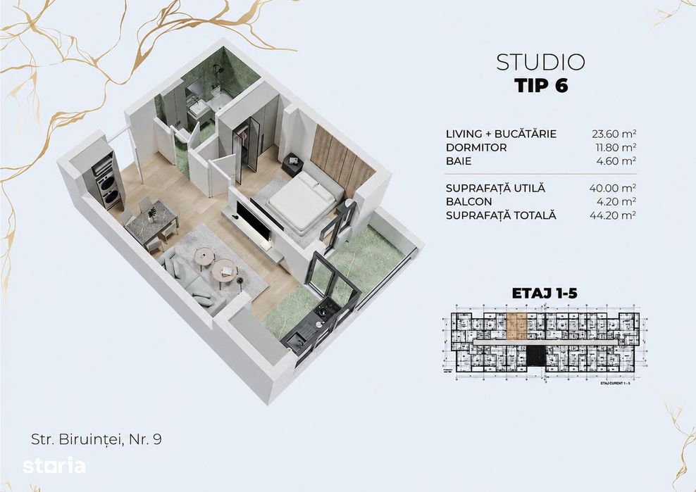 Studio 2 Camere - Metrou Berceni