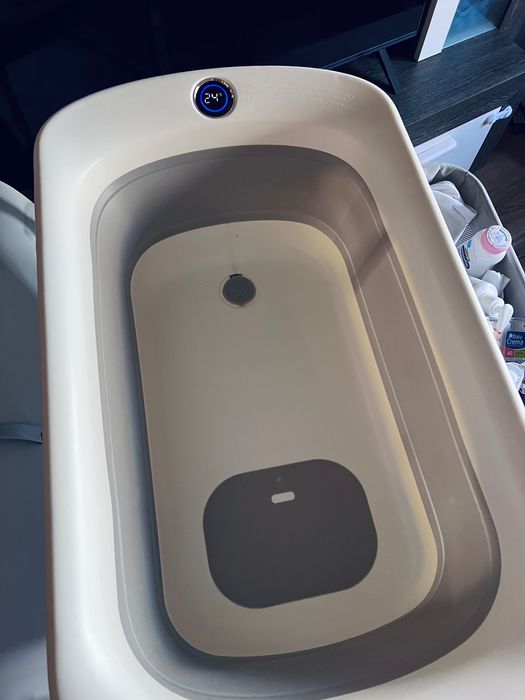 Cangaroo Garda 2в1 бебешка вана с повивалник, стойка, дигитален термометър!