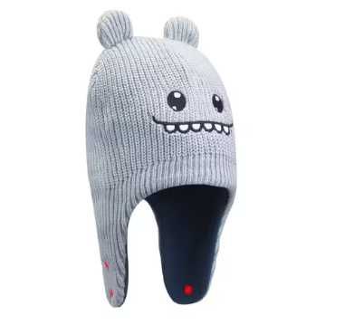 Детска ски шапка с наушници (налична в сив цвят)