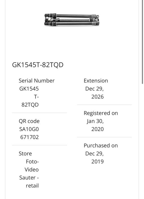 Карбонов Статив Gitzo GK1545T-82TQD Series 1 Traveler Carbon