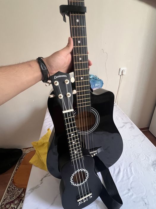 гитара левинсон размер 38 и укулеле сопрано