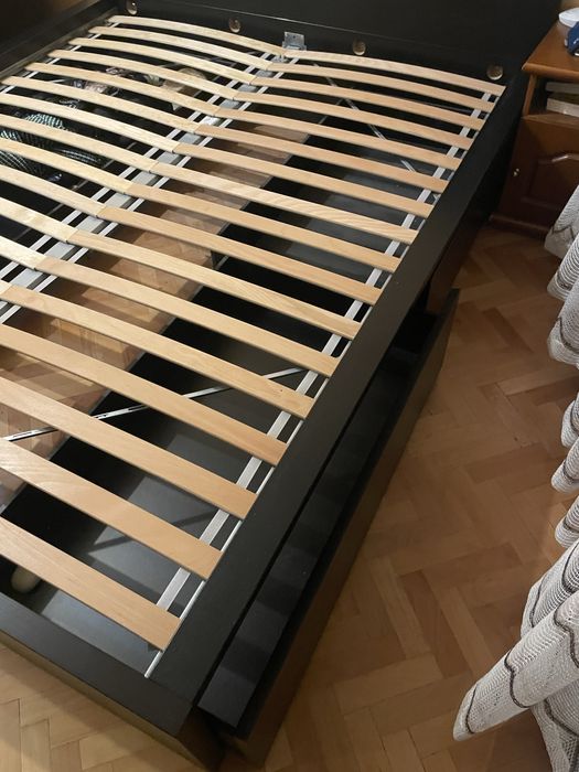 Легло IKEA MALM (рамка 175х207) с 4 чекмеджета и матрак