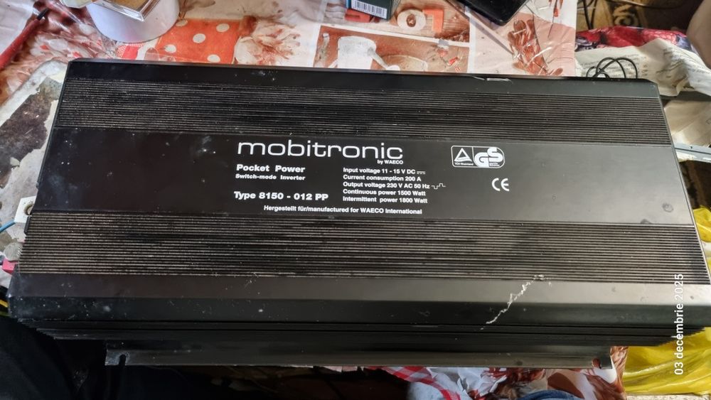 Invertor 1500w Mobitronic by Waeco, undă modificată