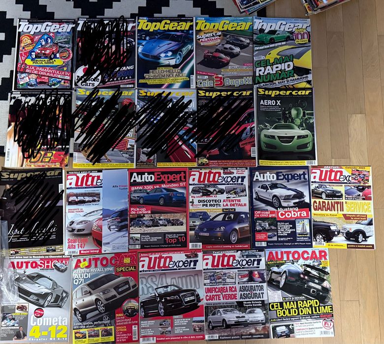 Lot 35 reviste auto anii 2000 (supercar, top gear, AMS, etc)