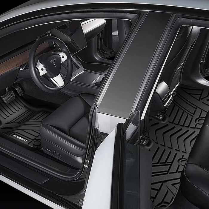 К-кт 3 части 3D трислойни TPE стелки за Tesla Model 3 (2019-2023), NOVSIGHT, черни