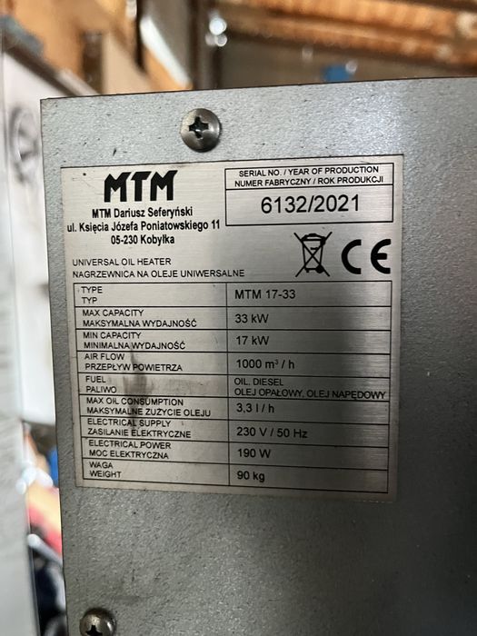 Soba ulei uzat ars MTM 17-33