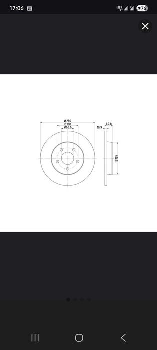 Спирачни дискове в комплект накладки за Форд и Волво