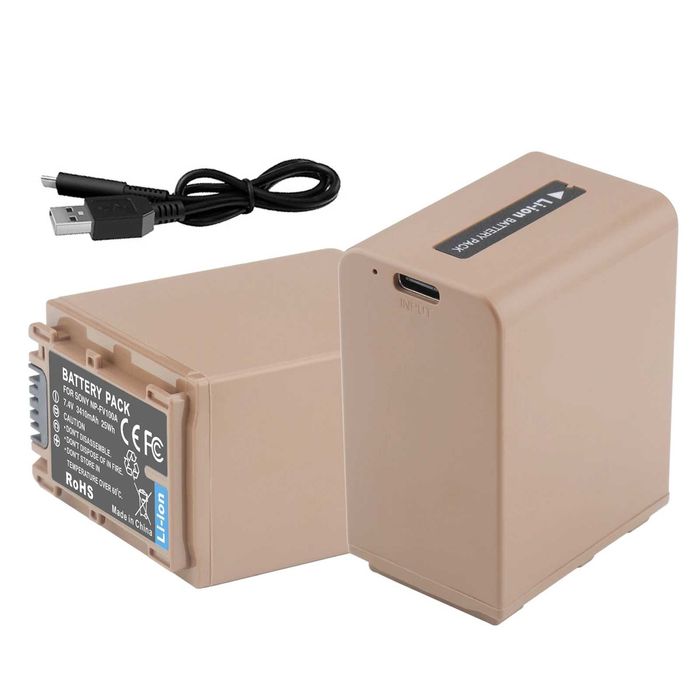 Батерия NP-FV100 за Sony с порт за зареждане