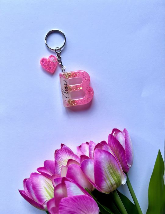 Ключодържател буква от епоксидна смола