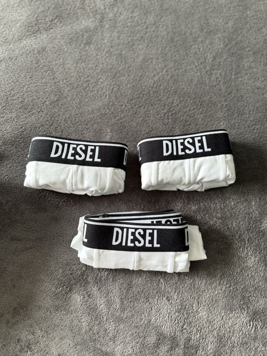 Diesel set 3 boxeri albi cu banda neagra marimea M noi originali