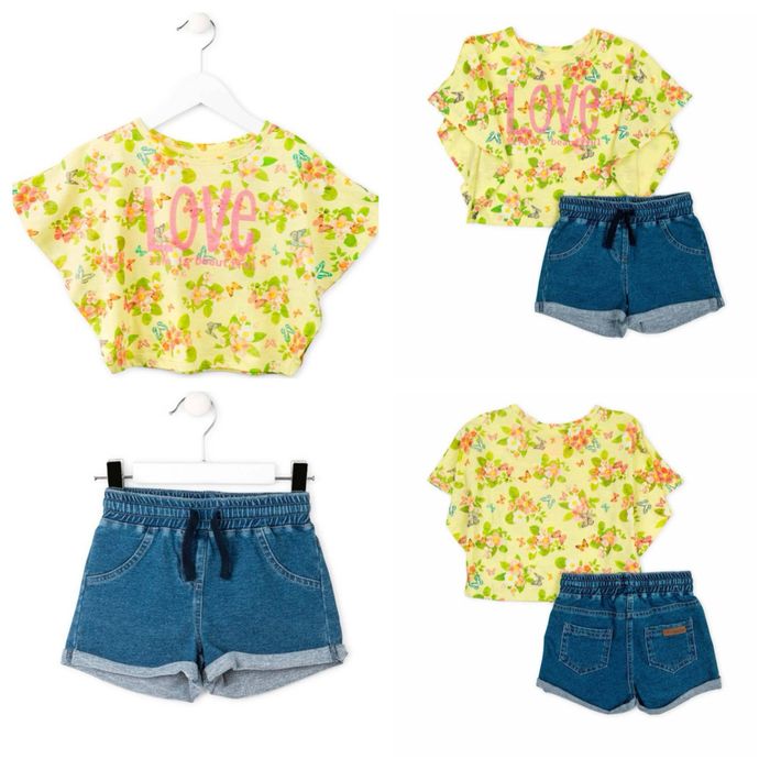 Тениски и къси панталонки Losan за момиче