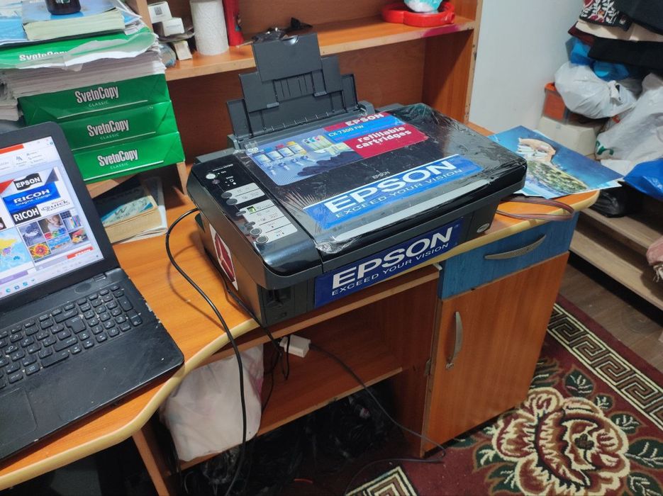 Epson 7300 wf kopiya skanerli  rangli tezkor printer. Dyuzi 100% tiniq