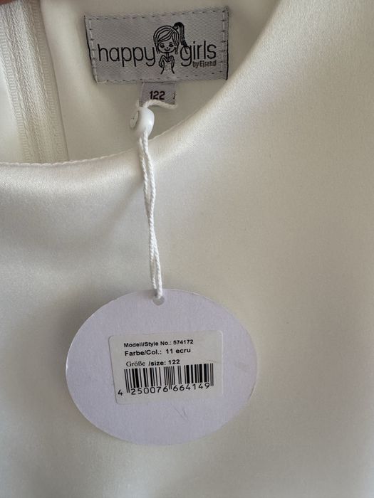 Официална детска рокля Happy girls 122см
