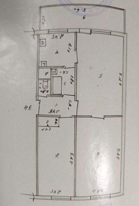 Продается 3х комнатная на м-ве Ттз-1 (Ориентир 210 Школа)