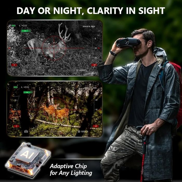 Професионален Ultra HD Бинокъл за нощно и дневно виждане