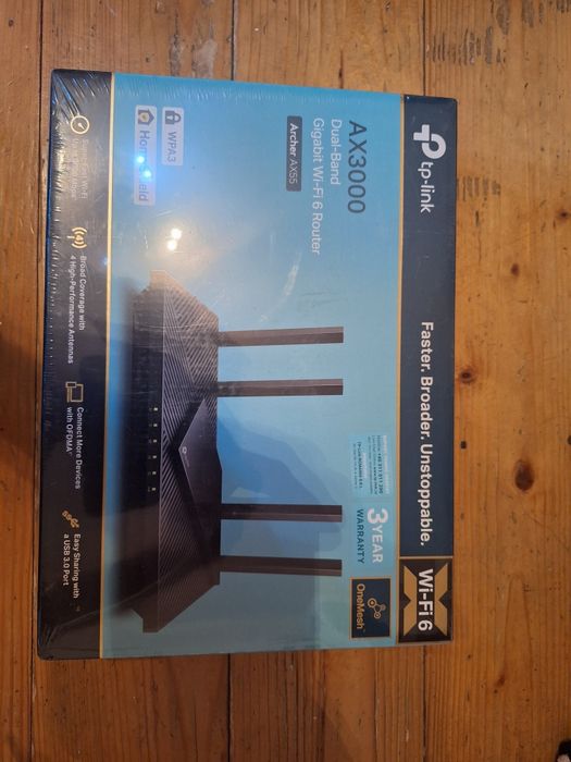 Router Wi-Fi 6 TP-Link Archer AX55 (AX3000) Dual-Band Gigabit – Sigilat!