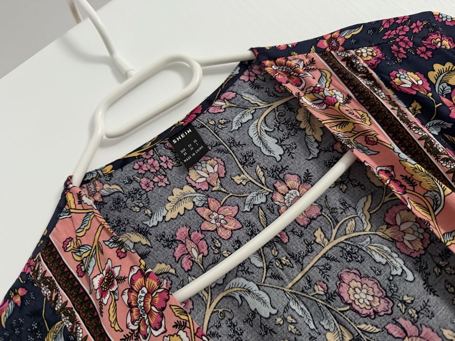 Kimono Shein cu imprimeu floral