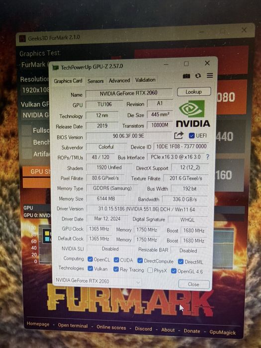 RTX 2060 colorful 6GB