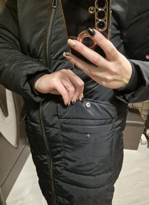 Дамско зимно дълго яке с качулка – OBJECT, размер XS