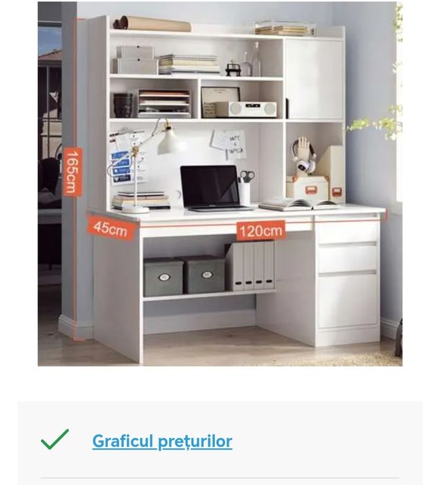 Birou copii sau adulti cu sertare