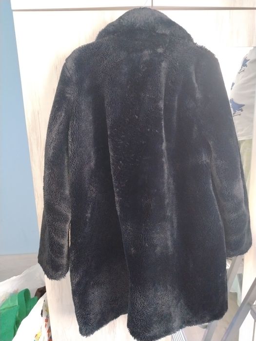 Дамско черно теди беар палто