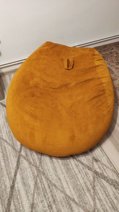 Fotoliu Pufrelax beanbag mare umplut cu burete