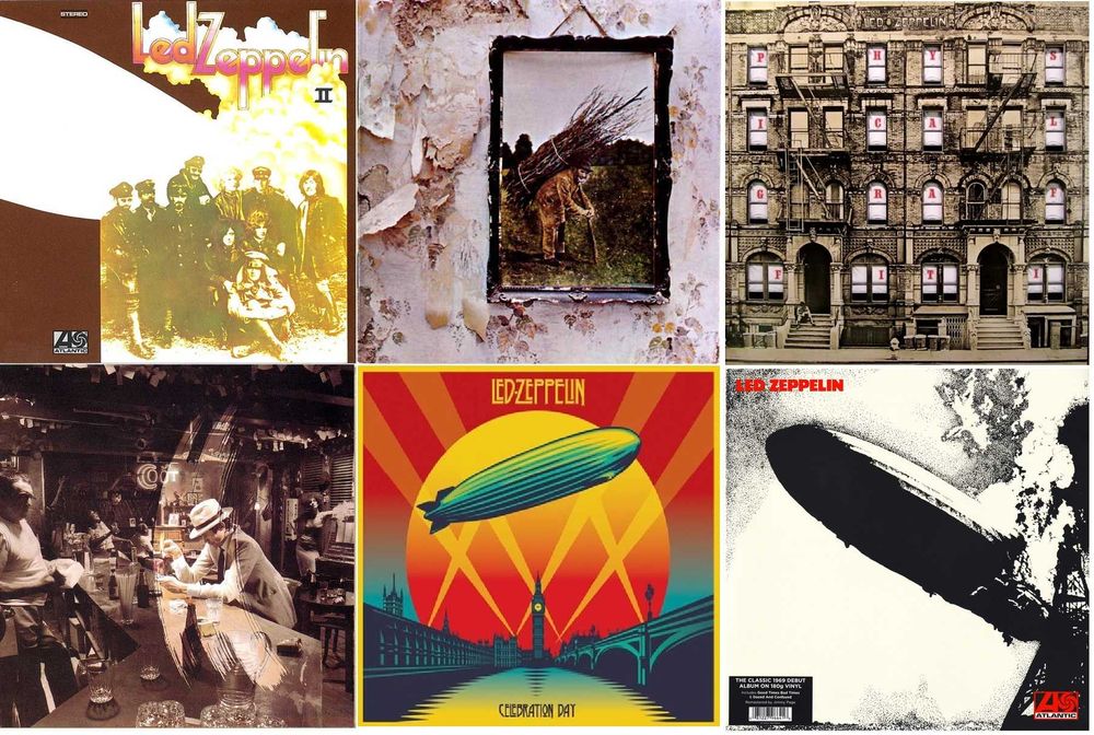 Led Zeppelin - Page - Plant - Coverdale - Colectie CD DVD Bluray