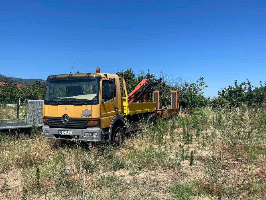 Камион Mercedes-Benz Atego 1218 + кран Palfinger PK 7101