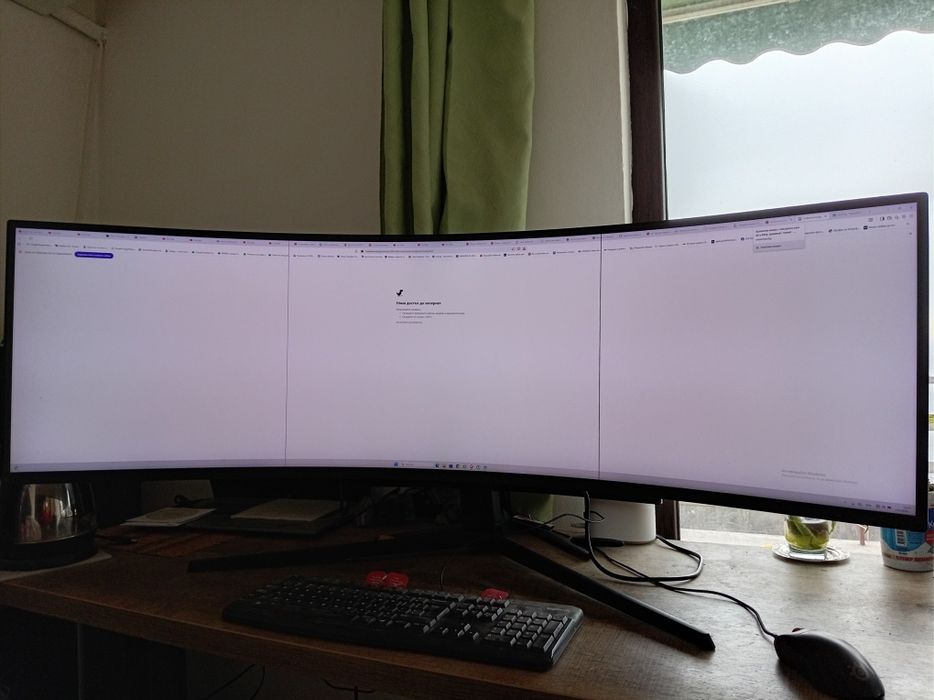 Samsung Odyssey G9 с дефект