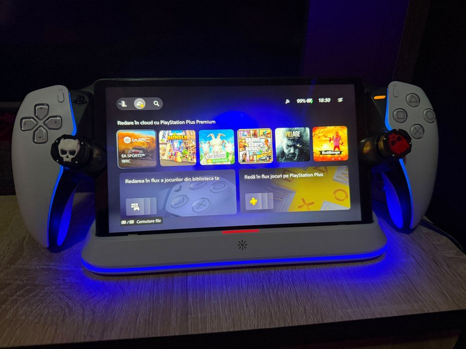 Pachet PlayStation Portal + Stație Încărcare LED + Husă Bigben (Impecabil)