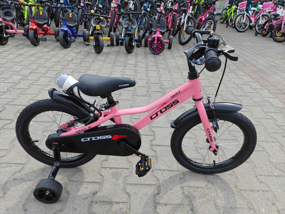 CROSS Алуминиев велосипед 16" DAISY розов
