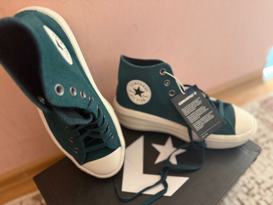 Converse Chuck Taylor All Star Move High – тъмнозелени