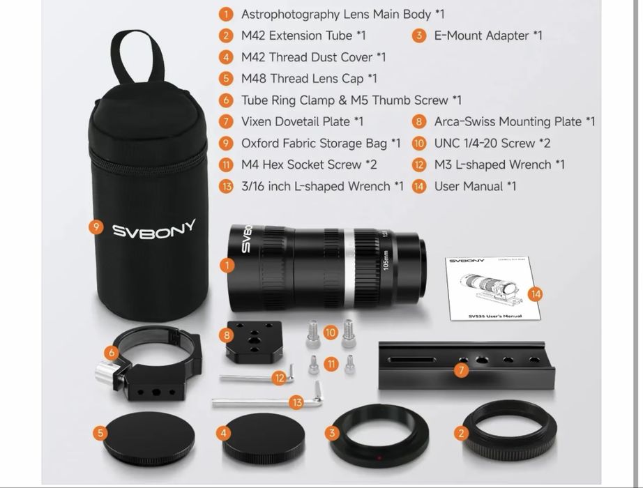 Obiectiv foto svbony sv535