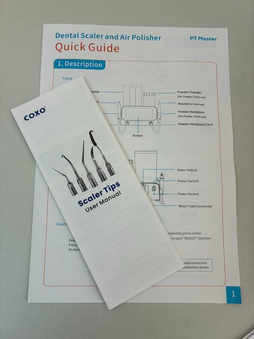Апарат за почистване на зъбен камък и полиране Coxo PT Master