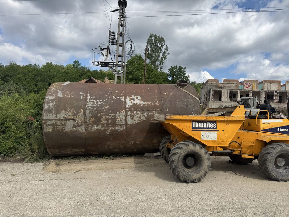 Bazin metalic, fosa, depozitare, apa 45000 litri
