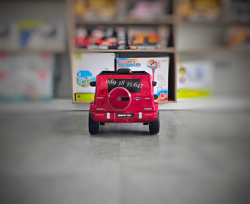 ХИТ!НОВО!Акумулаторен джип Mercedes G63 AMG с 12V,EVA гуми,металик,USB