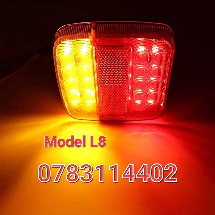 Lampi LED Remorca Cu lampa pt numar-Stopuri-Triple Trailer Peridoc- L8