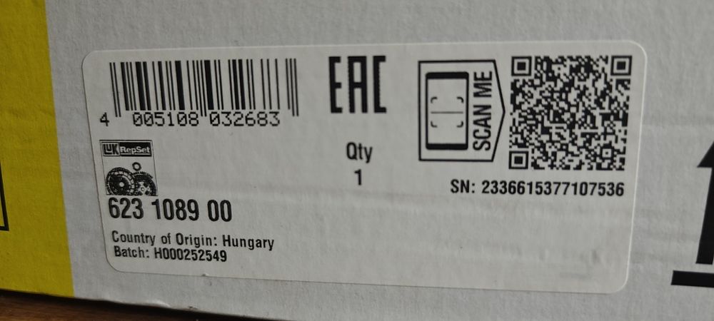 Комплект съединител LUK  VW 1.9 TDI 230mm