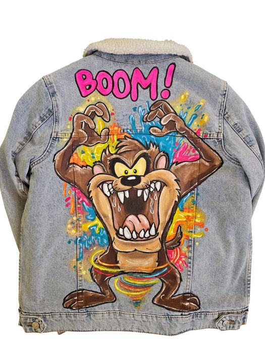 Ръчно рисувани дамски дънкови якета