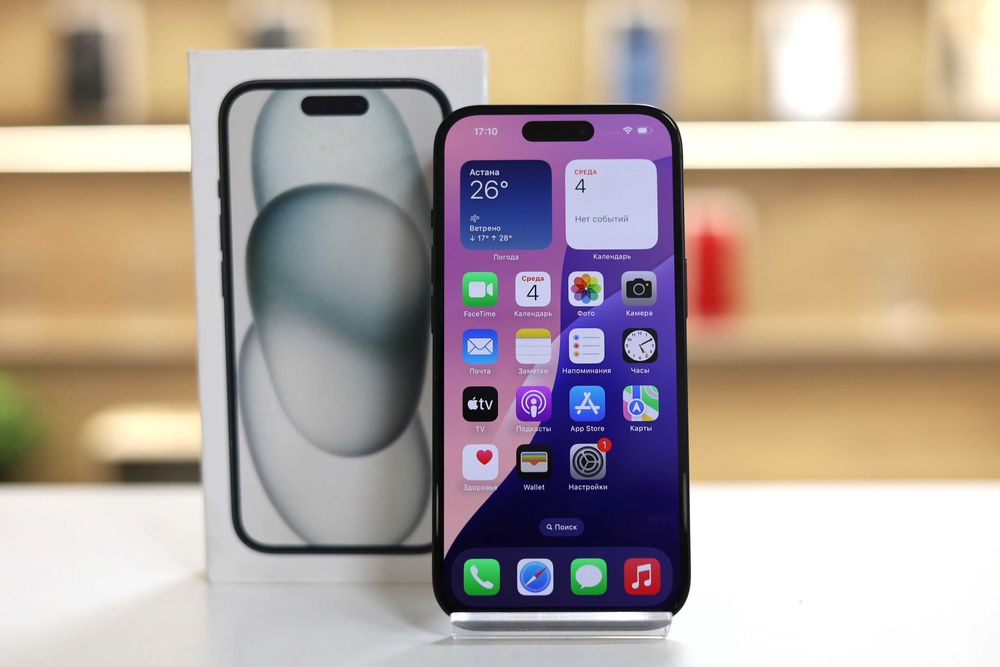iPhone (айфон) 15 256gb 100%