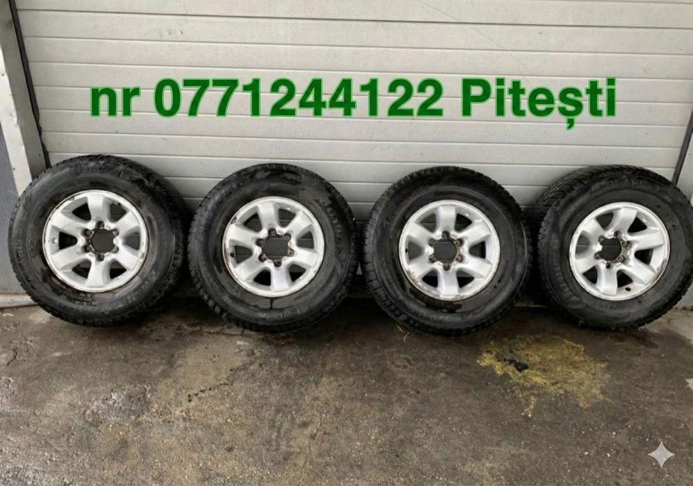 Jante roți R16 Prindere distanță între prezoane  (PCD): 6x139.7.  Gaură Centrală (CB): 110 mm Compatibile j120 toyota land cruiser Nissan patrol etc