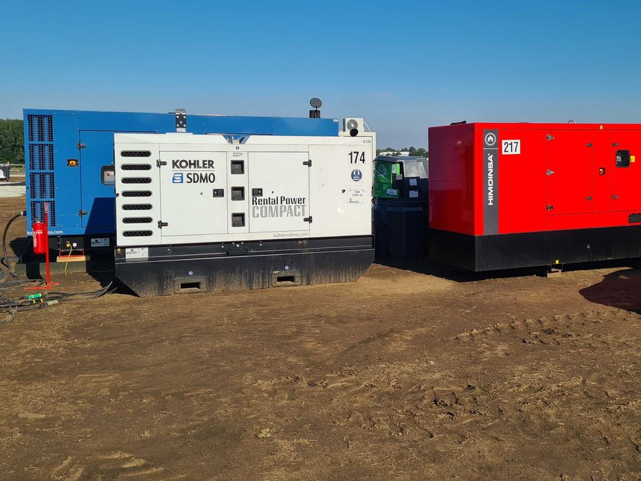 Închiriere generatoare curent 30–550 kVA
