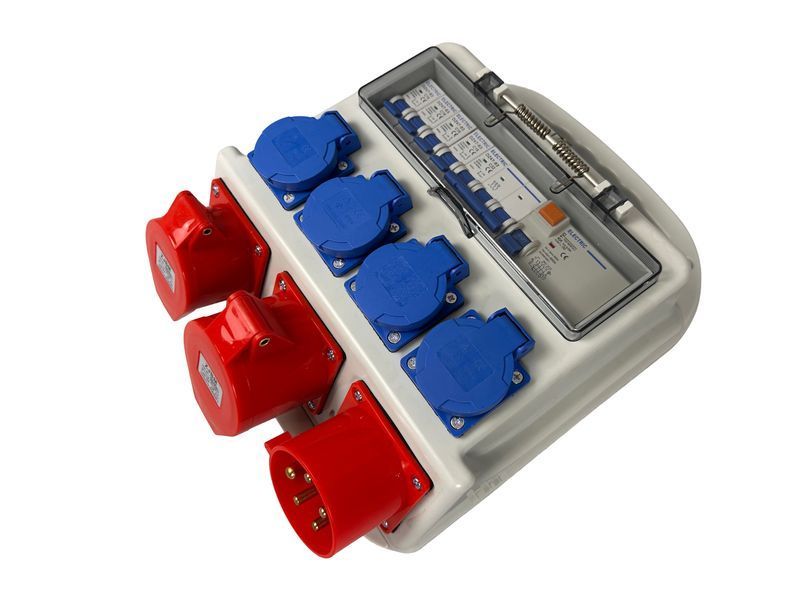 Преносима кутия за дистрибуция и защита 3х400v 4х230v ip44 gebo tools