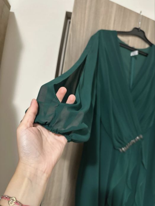 Rochie verde eleganta