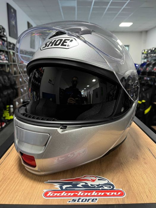 Отваряема мото каска SHOEI NEOTEC ,XL 61-62см,вградени очила,като нова